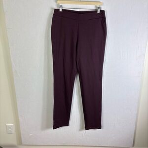 J.Jill Pure Jill Medium Tall Affinity French Terry Slim Leg Pants Purple Soft